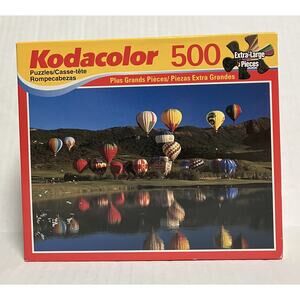 Kodacolor 500 Jigsaw Puzzle Extra Large Pieces Hot Air Balloons Factory Sealed